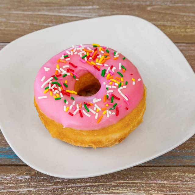 Pink Sprinkle Round.